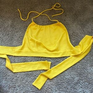 Vici yellow halter top